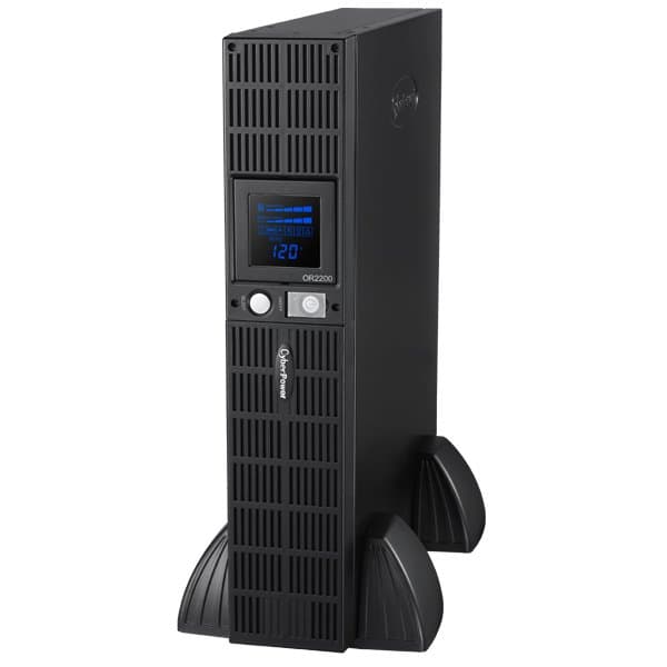 CyberPower OR2200LCDRT2U 2U Rackmount/Tower UPS, 2200VA/1320W, 8 Outlets, AVR