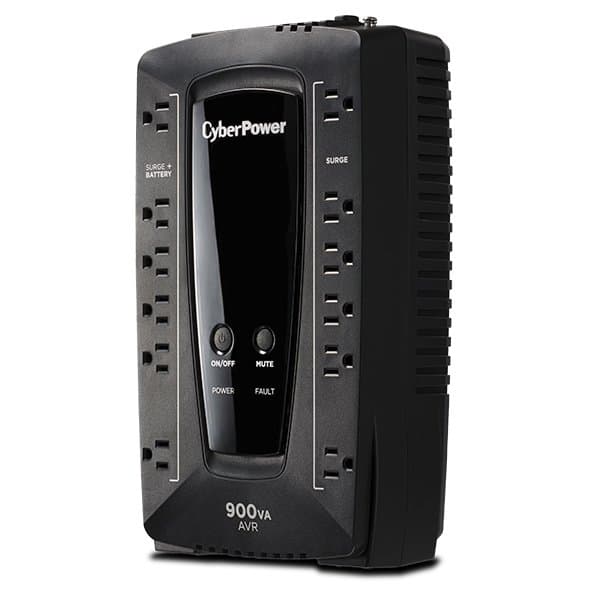 Cyberpower 900VA Avr UPS 120V USB 12 Out 5-15R 5ft RJ11 Line-Int 3-Year Wty