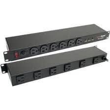 CyberPower CPS1215RMS 12-Outlet 1U Rack Surge, 120 V 15 A, 15 ft Cord, Metal Housing