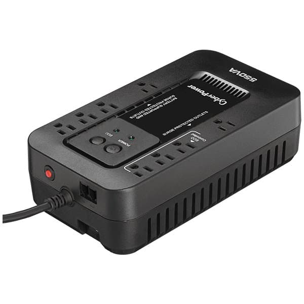 CyberPower EC550G, 550VA, 330W, 8 NEMA 5-15R Outlets, 2.4 Min Backup