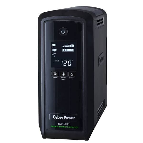 CyberPower CP850PFCLCD Pure Sine Wave UPS, 850VA 510W, 10 Outlets, 3-Year