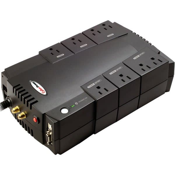Cyberpower 800VA Cp Avr UPS Line-Int 8OUT 5-15R USB/Db9 RJ11-45/Coax 3-Year
