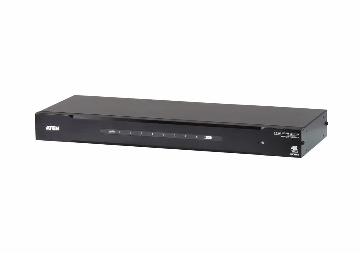 ATEN VS0108HB 8-Port HDMI Splitter, True 4K (4096x2160), 18 Gbps