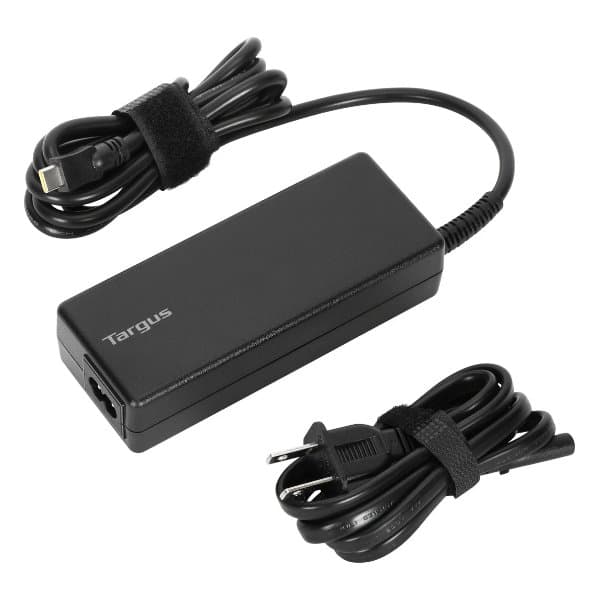 Targus 100W USB-C Charger, Fast Charging Port, Black, Portable Travel Design