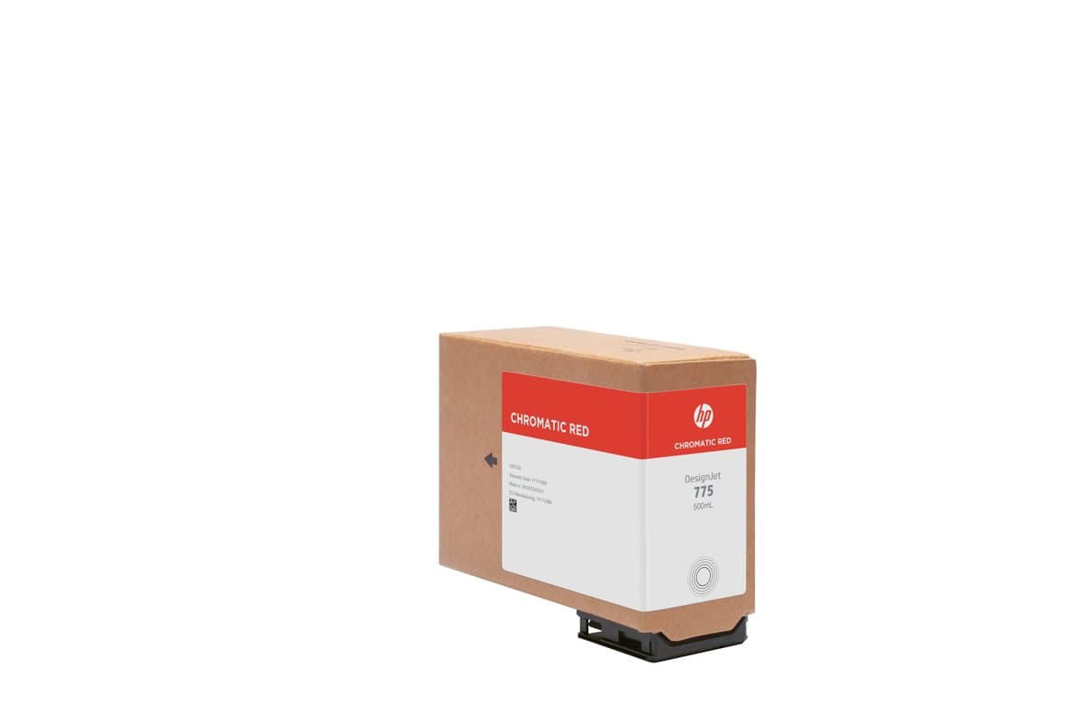HP 775 500-ml Chromatic Red Ink Cartridge, DesignJet Z6 Pro, Thermal Inkjet