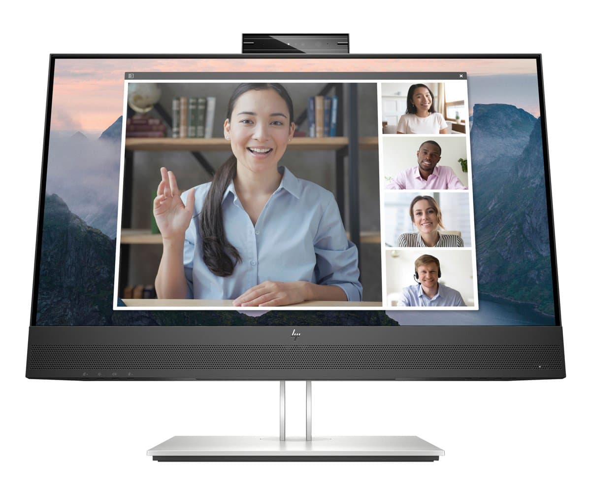 HP E24mv G4 FHD Conferencing Monitor, 23.8in, 1920×1080, 5ms, Webcam