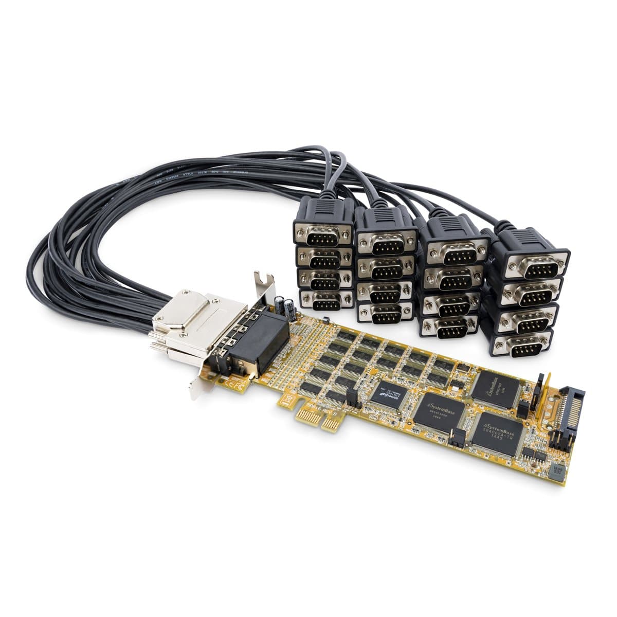 StarTech 16-Port RS-232 Serial Card, PCIe 1.1, Low-Profile, 921.6 Kbps