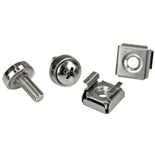 StarTech 9J4864, M5 Server Rack Screws & Cage Nuts, 20-Pack, Silver