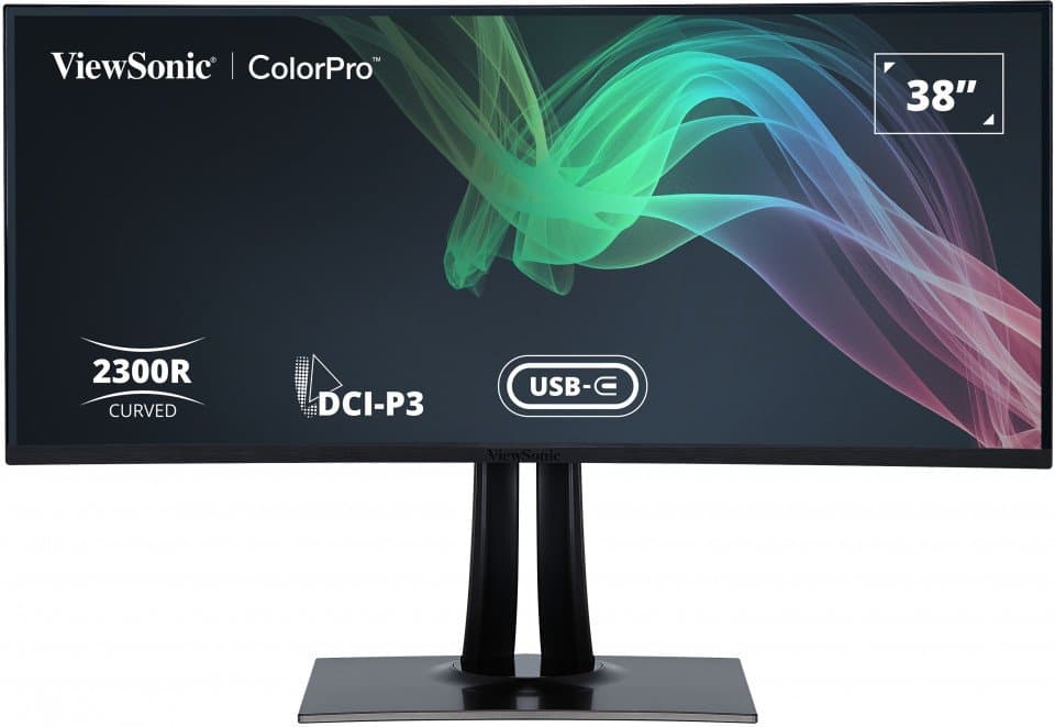Viewsonic VP3881A 38in Curved Ultra-Wide IPS Monitor, 3840×1600, 5ms, 95% DCI-P3