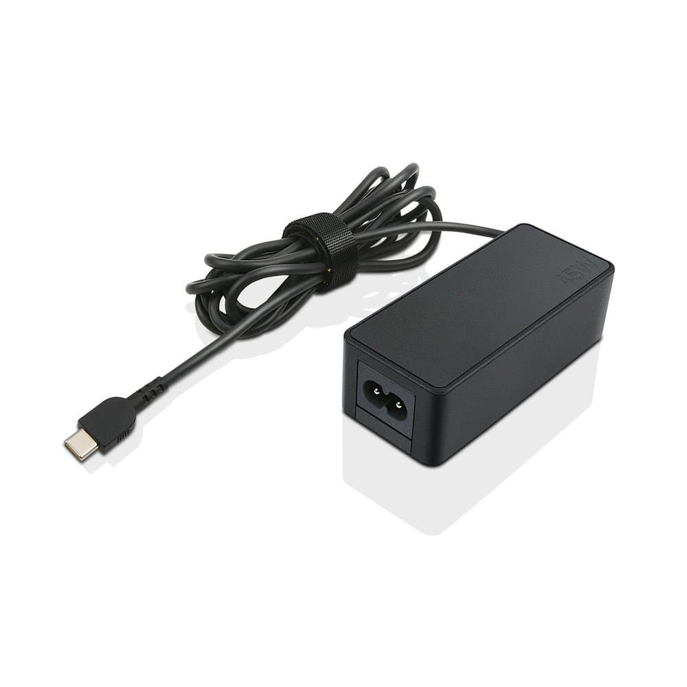 Lenovo 4X20M26252 USB-C Power Adapter, 45W, AC-to-DC, ThinkPad Compatible