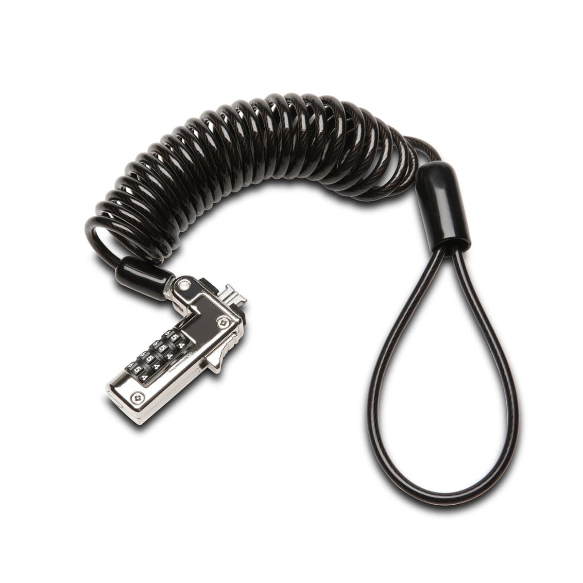 Kensington Slim Combination Lock, Standard Slot, 1.8m Cable, Four-Digit Reset
