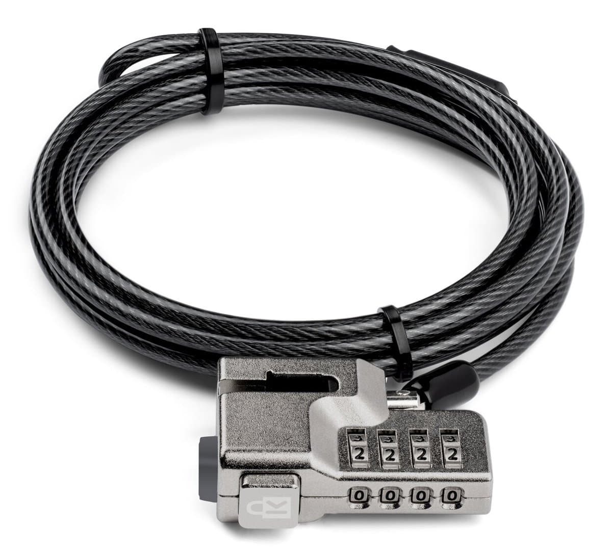Kensington K68132WW Serialized Combination Cable, 1.8m, Carbon Steel, Silver