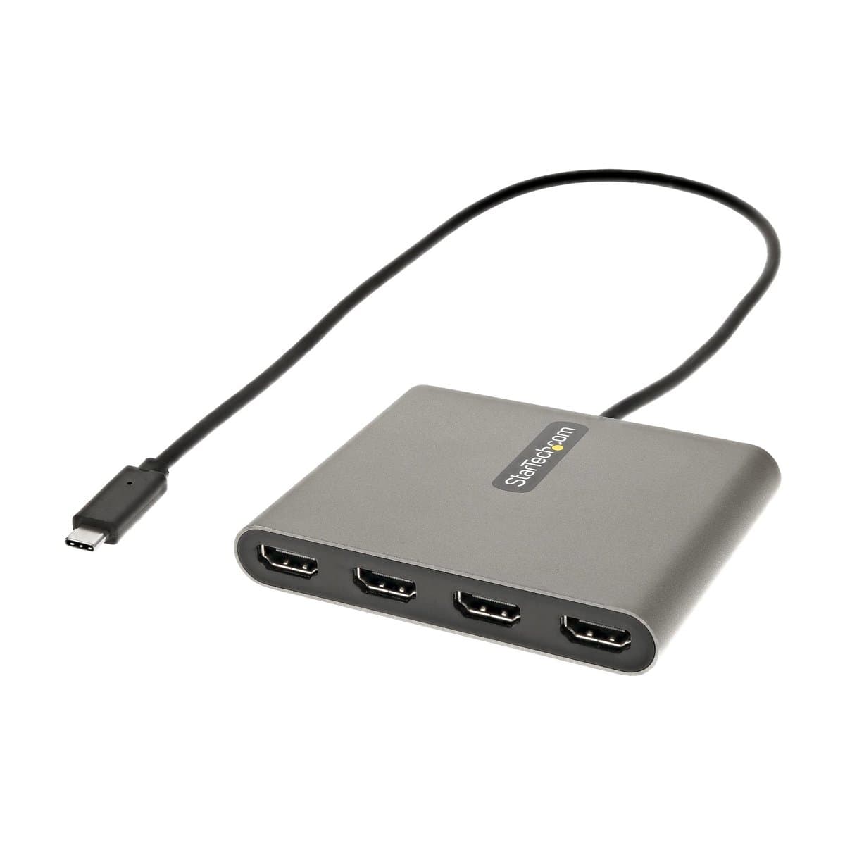 StarTech USB-C to Quad HDMI Adapter, 4 Displays, 1080p, Windows