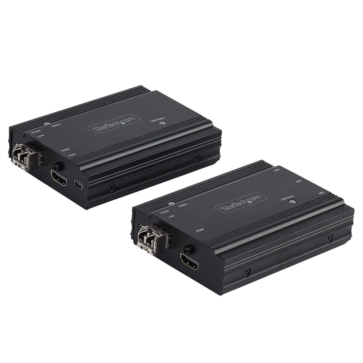 StarTech 4K HDMI KVM Extender Over Fiber, 300m Multimode, 4K 60Hz, 4:4:4 Chroma, USB Remote