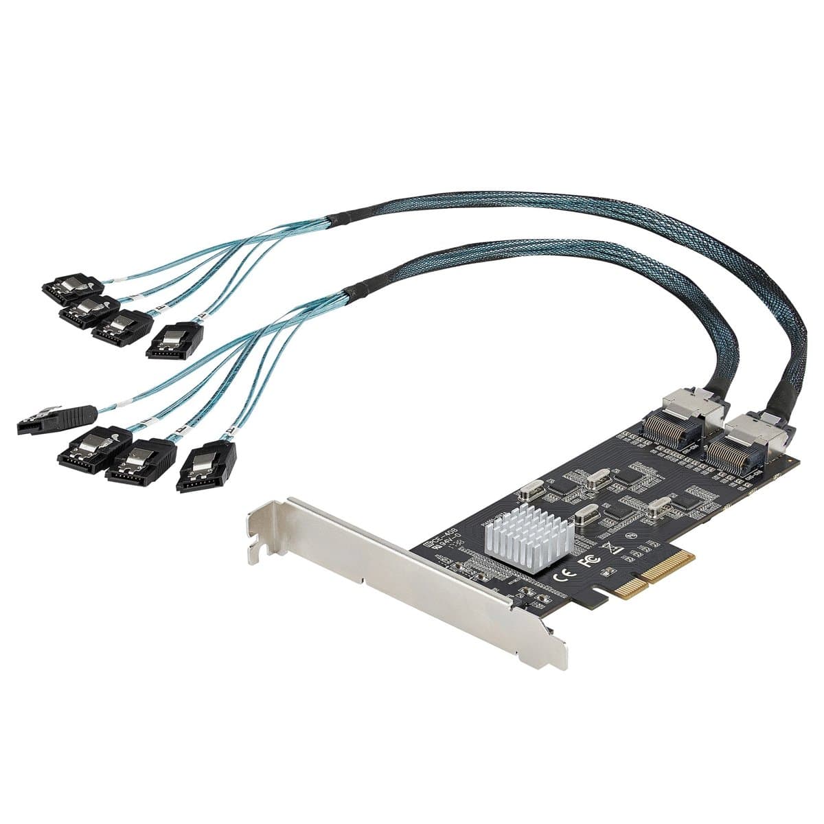 StarTech 8-Port SATA PCIe Card, PCIe x4 Gen 2, 6Gbps, 2× Mini-SAS