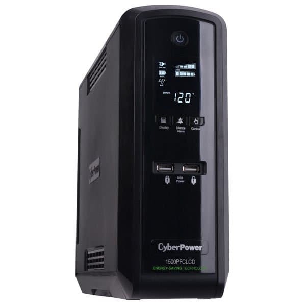 Cyberpower 1500VA/900W Pure Sine Wave NEMA 5-15P 5ft Cord 10 NEMA 5-15R