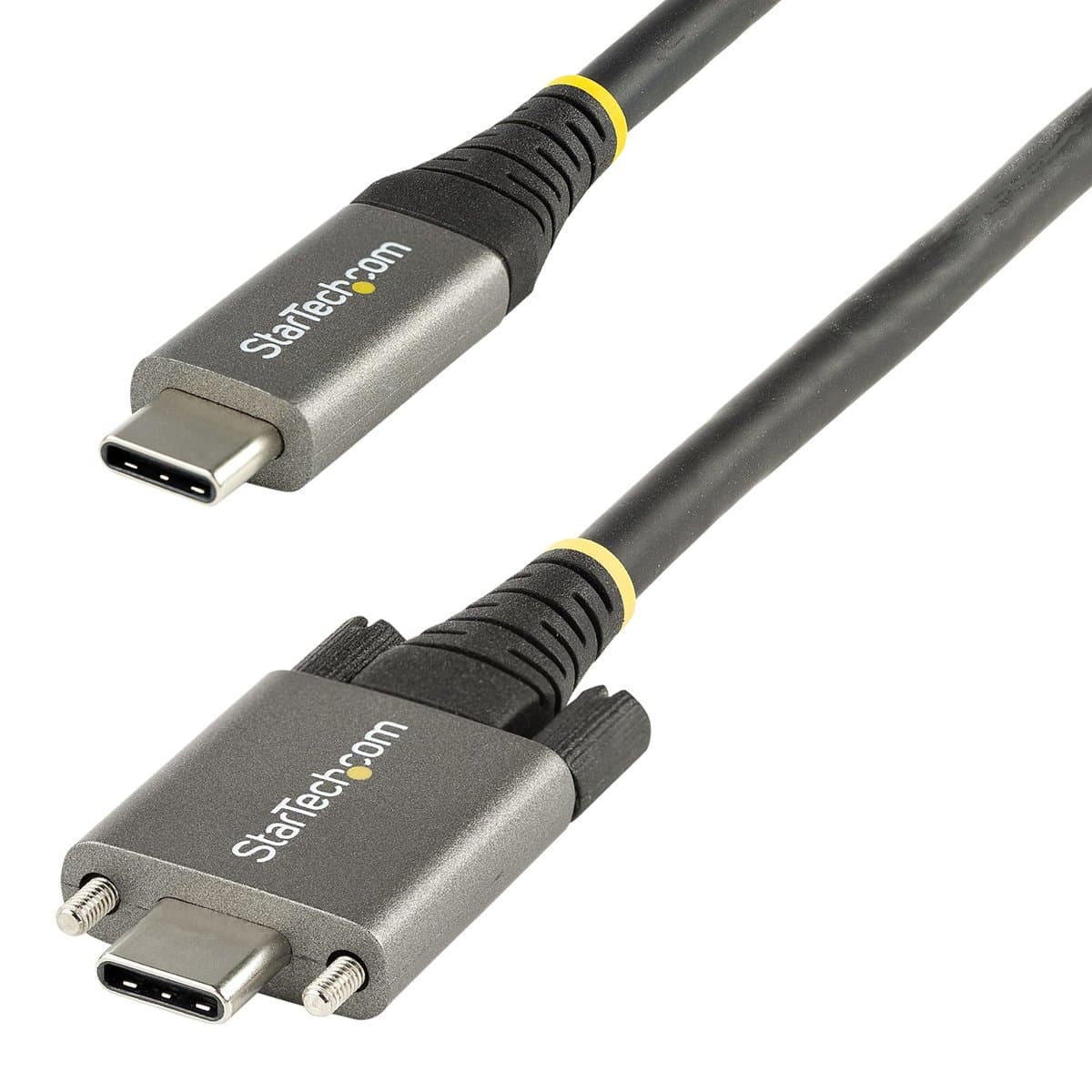 StarTech USB-C Locking Cable, 10Gbps, 100W Power Delivery, DP Alt Mode