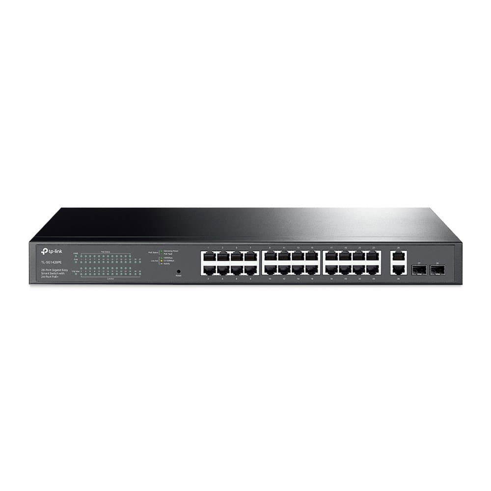 TP-Link TL-SG1428PE 28-Port Gigabit Switch, 24-Port PoE+, 250W, 56 Gbps
