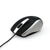 Verbatim Bravo Optical Mouse, Right-Hand, Corded, USB, Silver