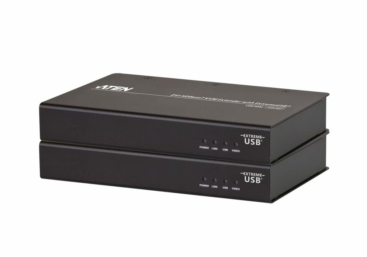 ATEN CE610A USB DVI KVM Extender, 300ft, 1920×1200, HDBaseT