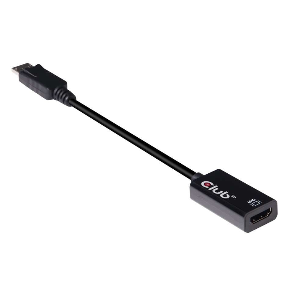 Club3D CAC-1080 DisplayPort 1.4 to HDMI 2.0b Adapter, 4K 60Hz, HDR