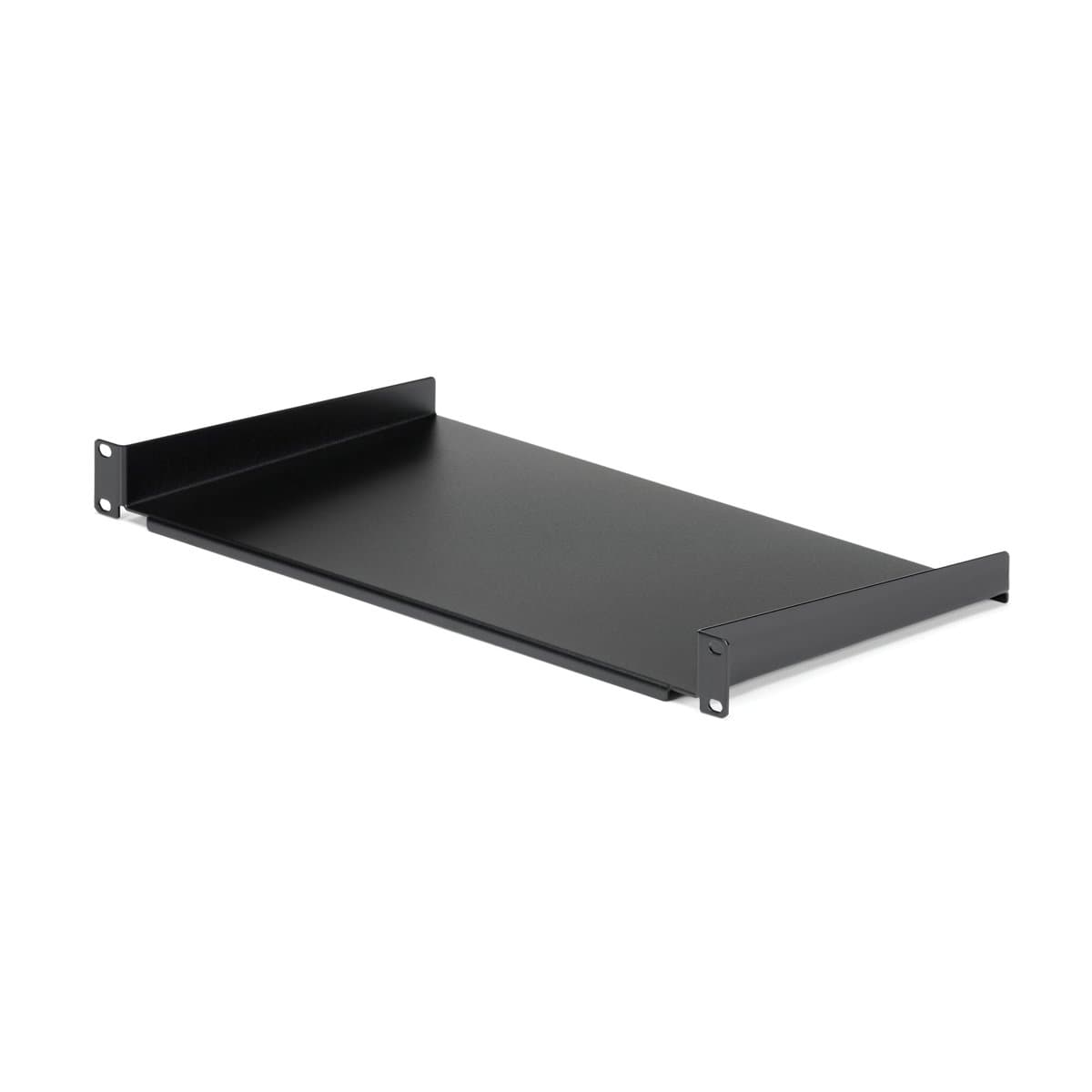 StarTech 1U Cantilever Rack Shelf, 19" Steel, 10" Deep, 44 lb Capacity, M6 Mount, Black