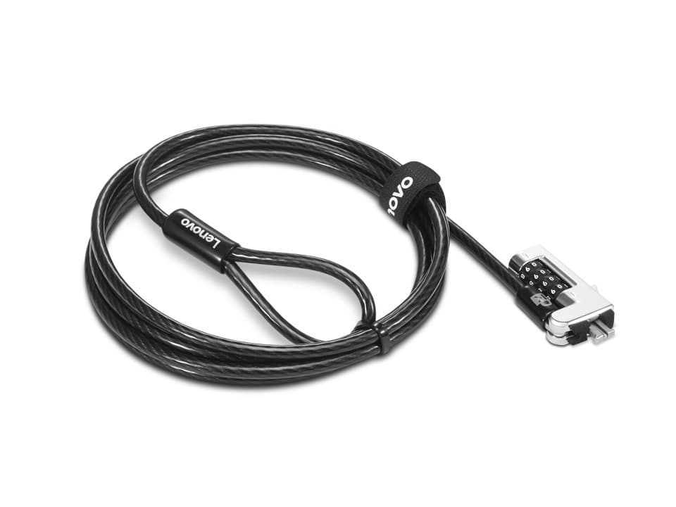 Lenovo 4XE1F30278 Combination Cable Lock, 1.8m, 5mm, Black