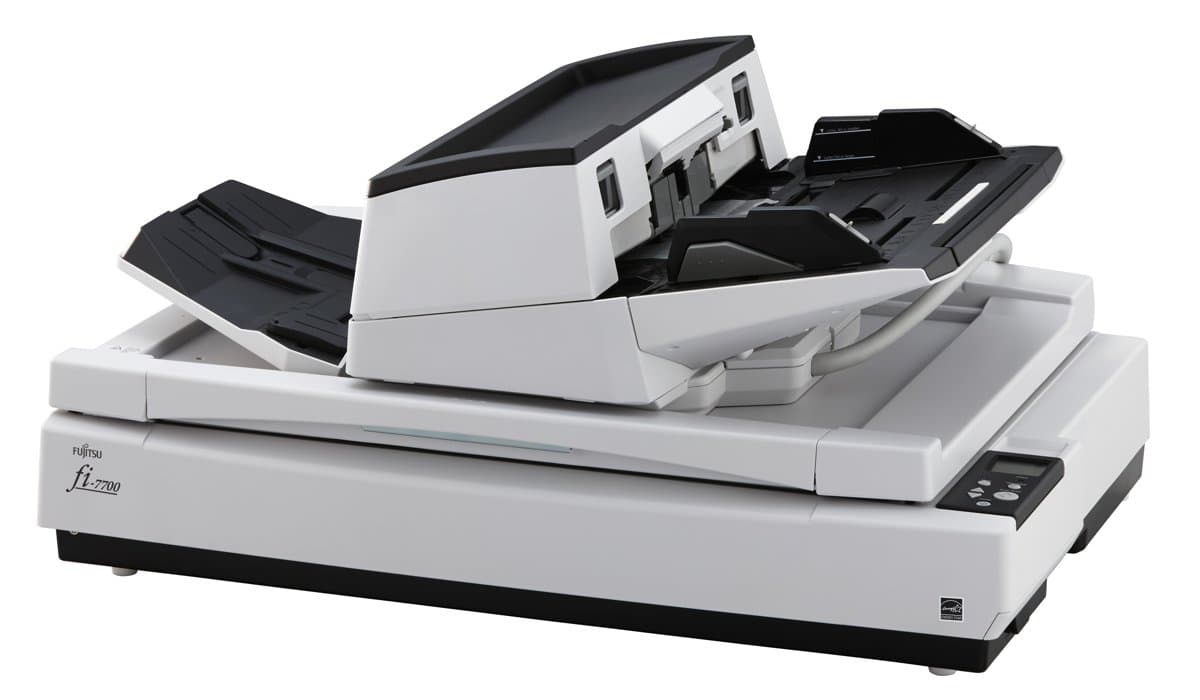 Fujitsu FI-7700, 100 ppm, 600 x 600 DPI, Flatbed & ADF, 300-sheet