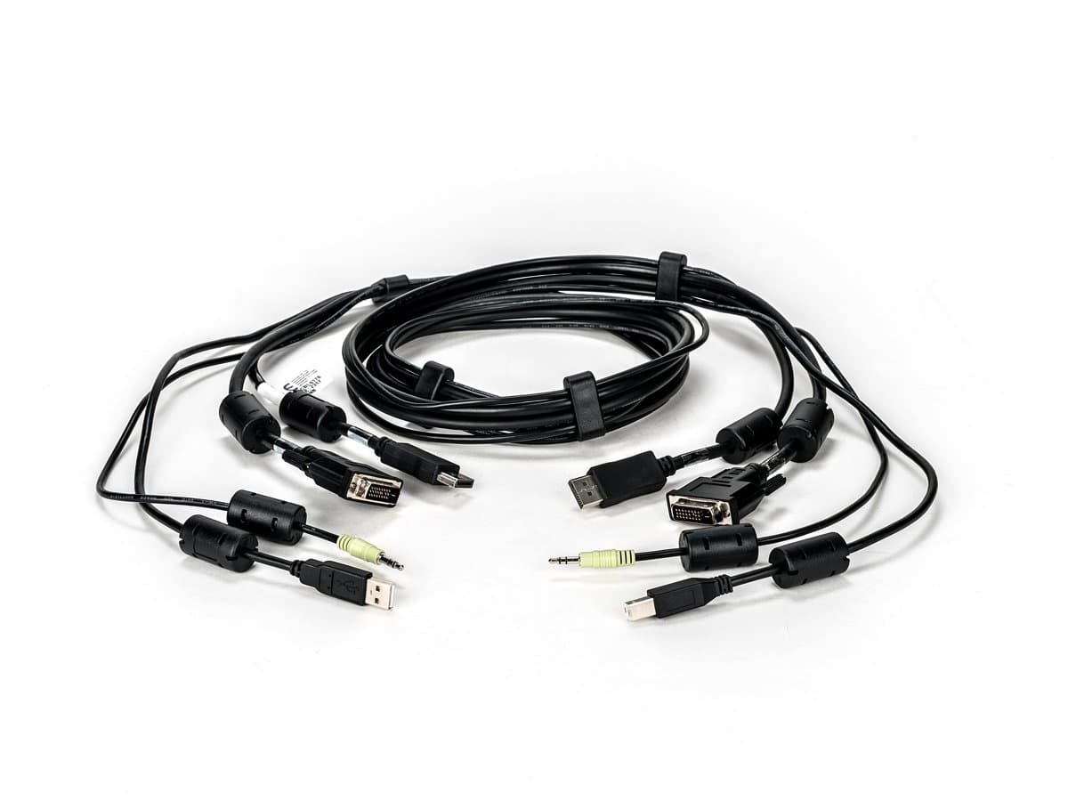 Vertiv Avocent KVM Cable, 6ft, DVI-D, DisplayPort, USB, Audio