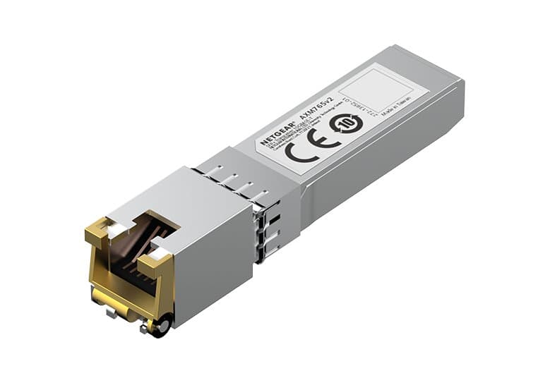 Netgear AXM765-20000S SFP+ Transceiver, 10 Gbps, Fiber Optic, 80 m