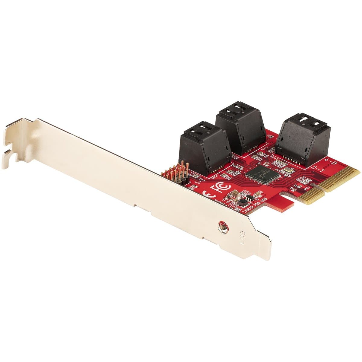 StarTech 6-Port SATA PCIe Card, 6Gbps, ASM1166, Low/Full Profile
