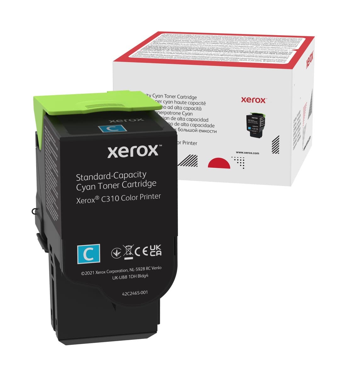 GENUINE XEROX CYAN STD CAPACITY TONER CART XEROX C310 CLR PRNT 2000