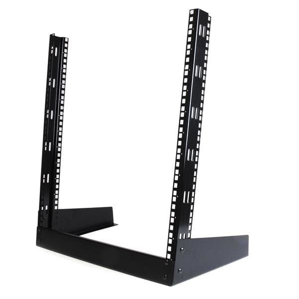 StarTech 2-Post 12U Open Frame Desktop Server Rack, 19in, 50kg Capacity, Lightweight