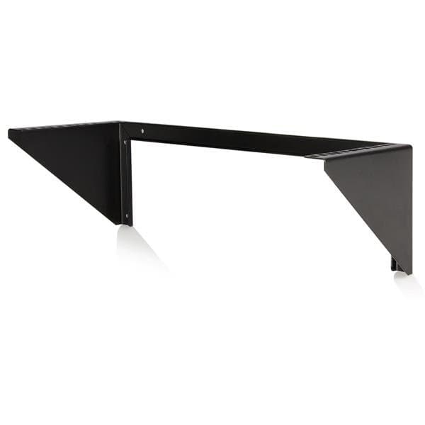 StarTech 4U Wall-Mount Equipment Rack Bracket, 19" Steel, Vertical, 125 lb, TAA, Black