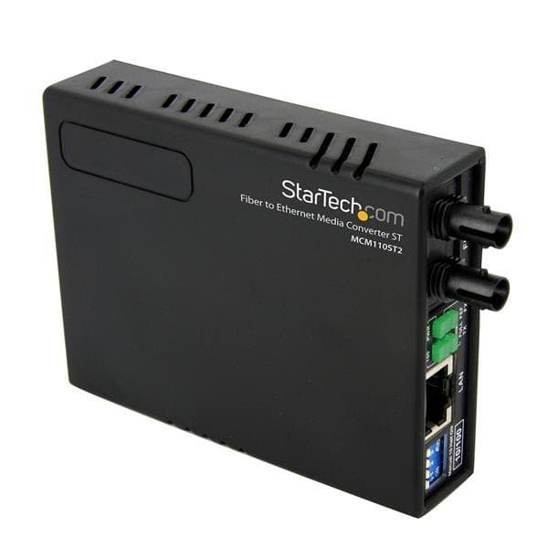 StarTech MCM110ST2, 10/100 Fiber Converter, ST Multimode, 2km
