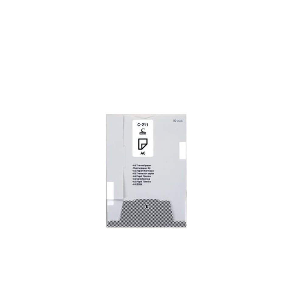 Brother C211S A6 Thermal Paper, 50 Sheets per Cassette, 20-Pack, Japan-Made