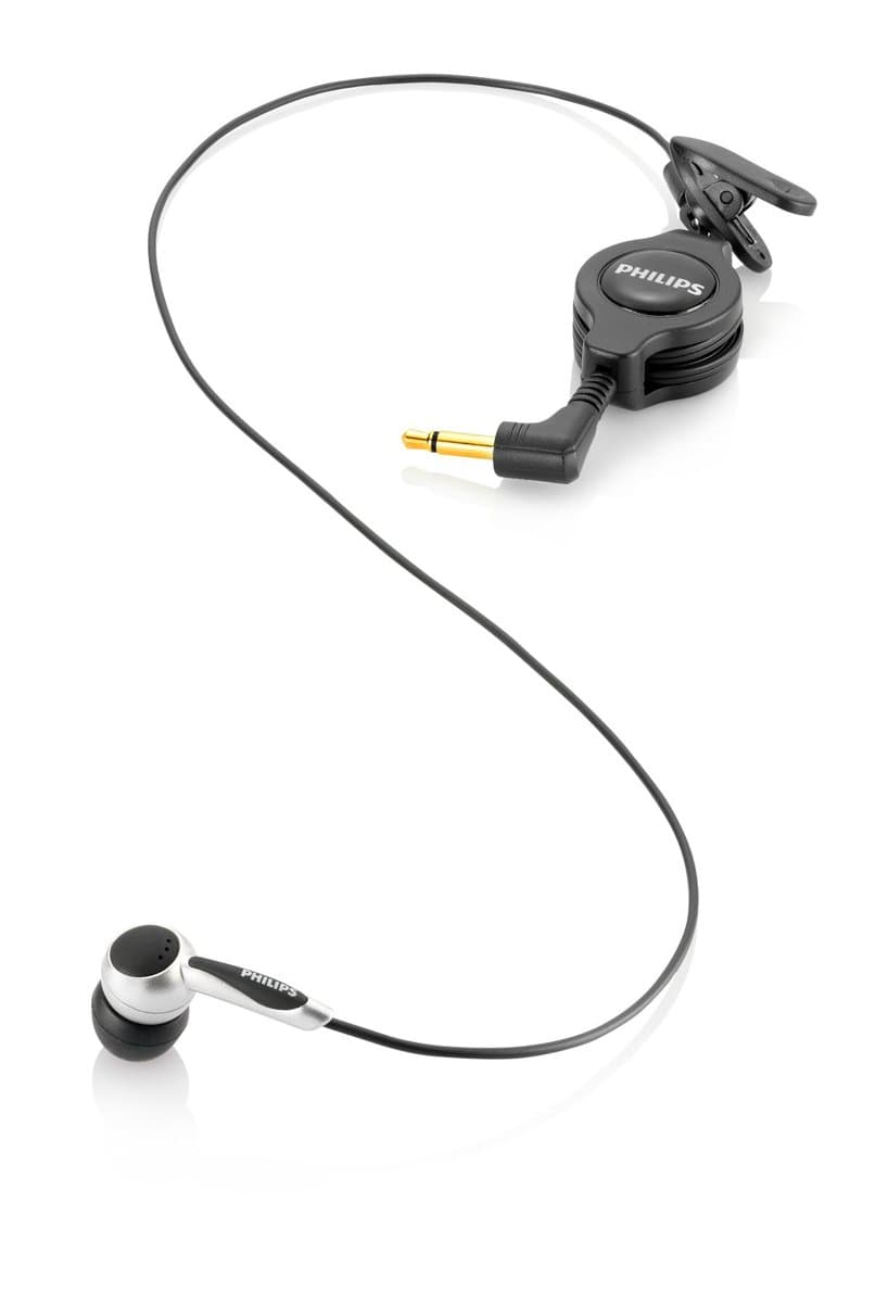Philips Telephone Pickup Microphone, Wired, In-Ear, Retractable Cord