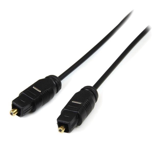 StarTech 10ft Toslink, Digital Optical Audio Cable, SPDIF, Thin Profile