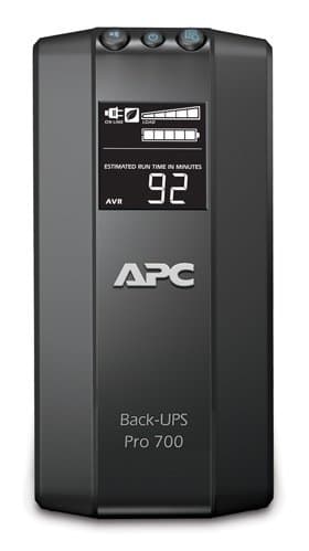 APC BR700G Line-Interactive UPS, 0.7 kVA, 420 W, 6 AC Outlets