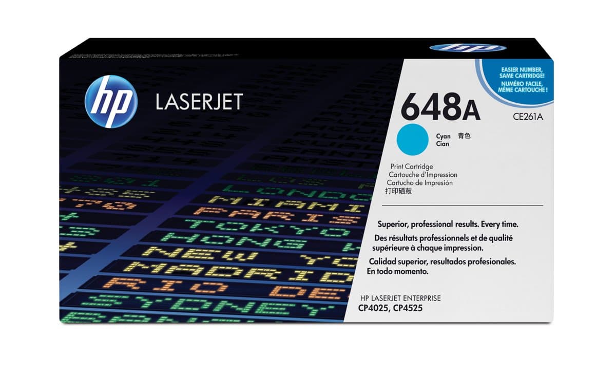 HP 648A Cyan LaserJet Toner Cartridge, 11000-page yield, 1 pack