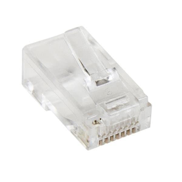 StarTech Cat5e RJ45 Modular Plug, 50-Pack, Stranded Wire, Field Termination