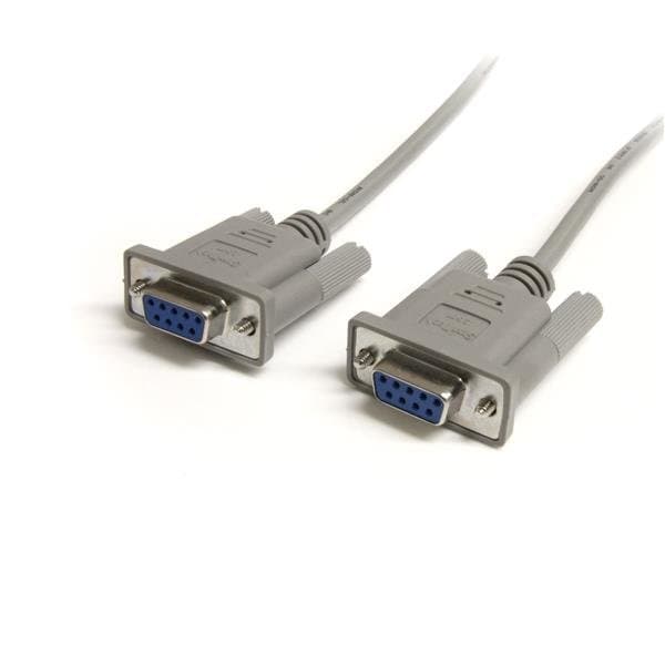 StarTech 6ft DB9 Serial Cable, Female-Female, Straight Through, RoHS Certified