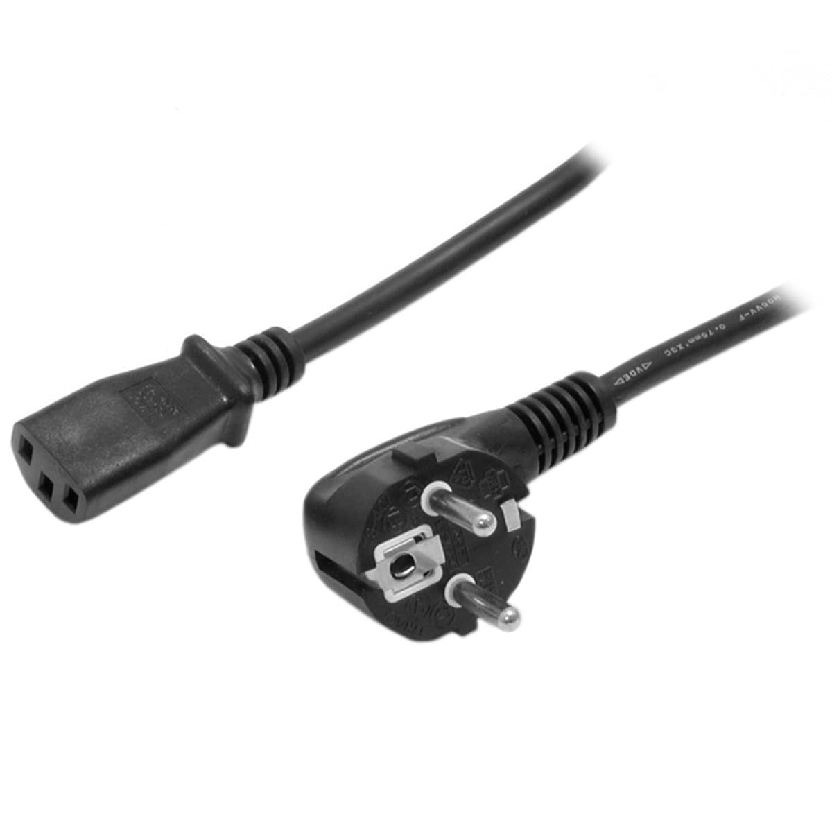 StarTech Computer Power, EU Power Cord, 6 ft, 250V/10A, Black