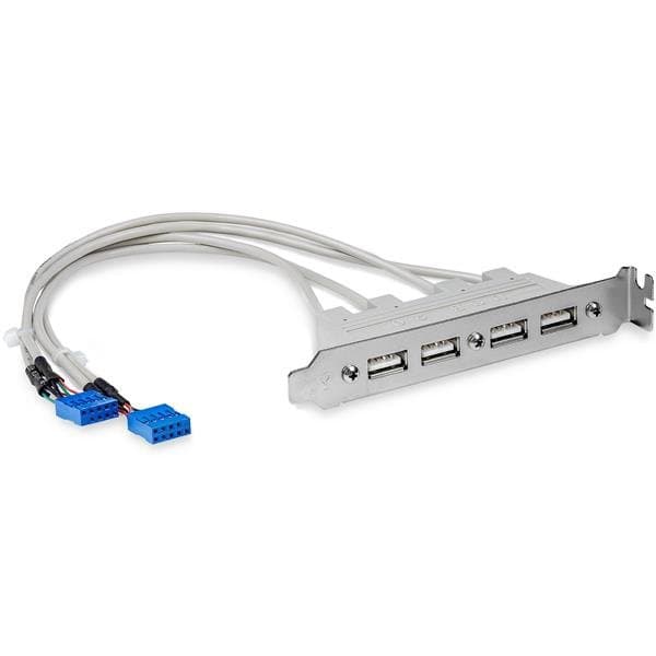 StarTech 4-Port USB 2.0 Slot Plate, Motherboard Header