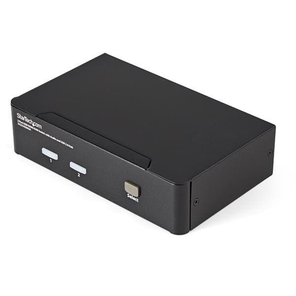 StarTech 2-Port USB HDMI KVM, Switch, 1920×1200 Resolution, USB 2.0 Hub