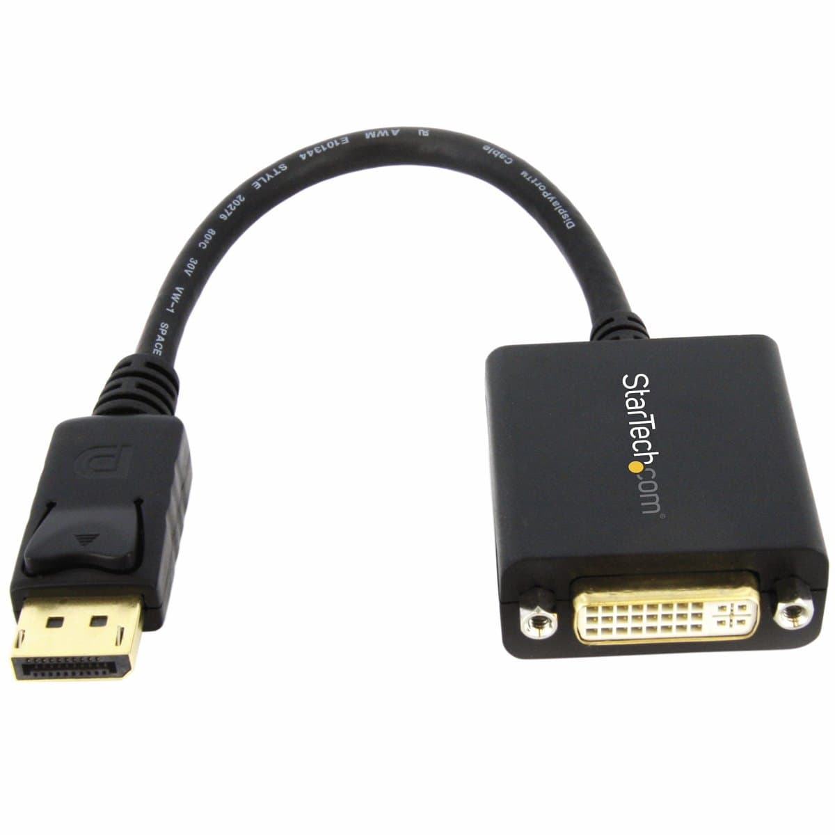 StarTech DisplayPort to DVI-D Adapter, Passive, DP 1.2, 1080p, Latching DP