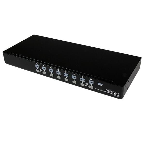 StarTech 16 Port 1U Rackmount USB KVM Switch, VGA, 1920×1440, OSD