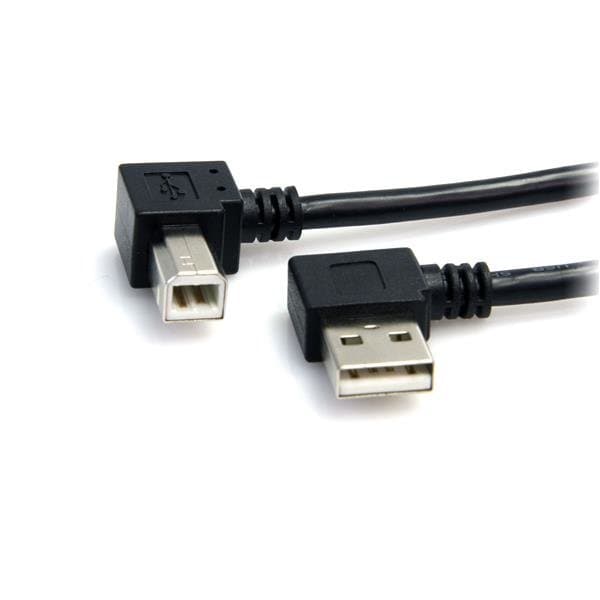 StarTech USB A to B Right Angle Cable, USB 2.0, 3 ft, Male/Male