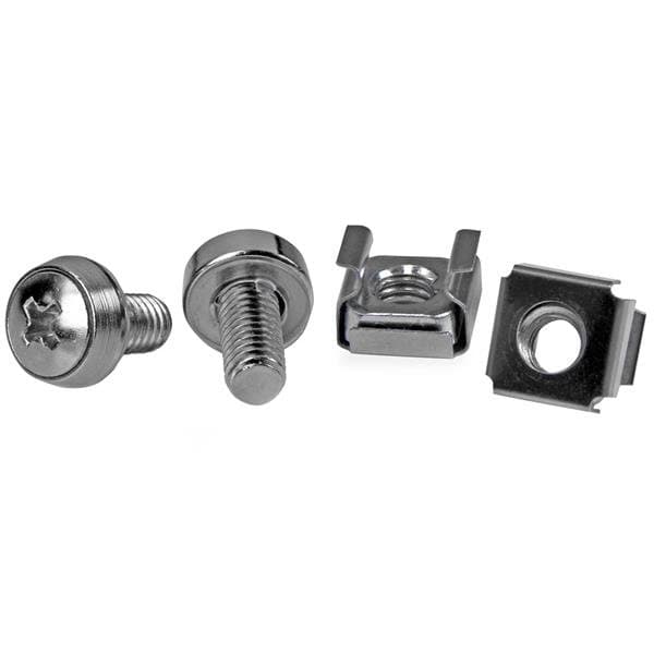 StarTech M6, Cage Nuts & Mounting Screws, 50 Pack, Stainless Steel