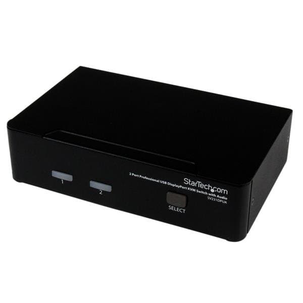 StarTech SV231DPUA 2-Port DisplayPort KVM Switch, 4K, USB, Audio